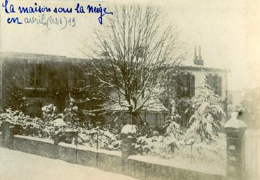 Iconographie - La maison sous la neige le 26 avril 