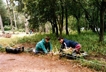 Iconographie - Les Floralies  - Stagiaires de l'Ecole d'Agriculture de La Flèche.