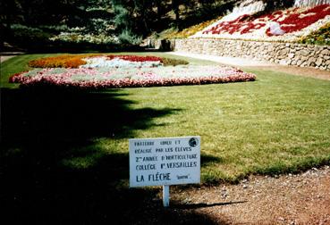 Iconographie - Les Floralies - Panneau de l'Ecole d'Agriculture de La Flèche.