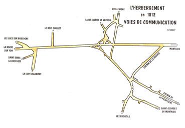 Iconographie - Voies de communication, en 1812