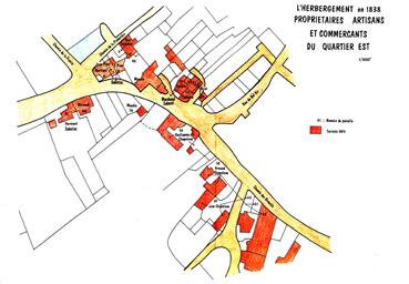 Iconographie - Propriétaires, artisans et commerçants du quartier Est