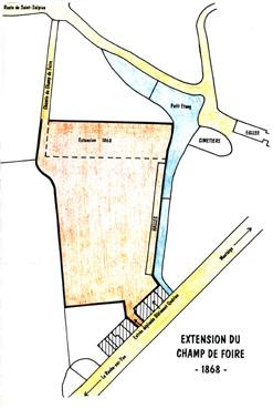 Iconographie - Extension du champ de foire