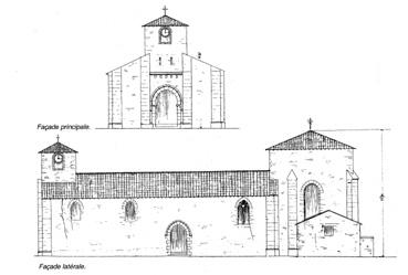 Iconographie - Plan de l'église détruite vers 1890