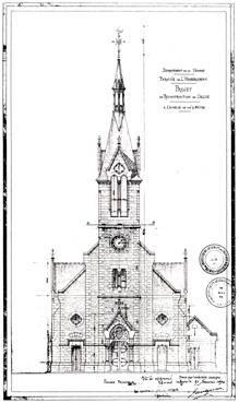 Iconographie - Projet de reconstruction de l'église