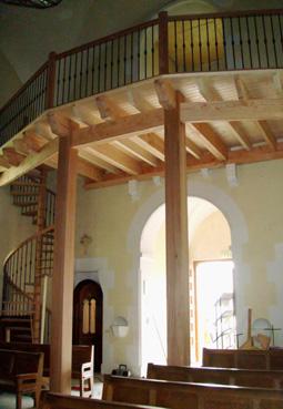 Iconographie - Fin de reconstruction du balcon de l'église