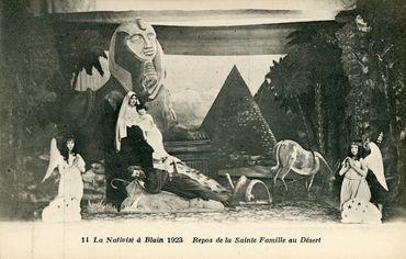 Iconographie - La Nativité à Blain 1923 - Le repos de la Sainte-Famille au désert