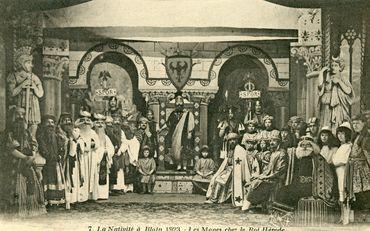 Iconographie - La Nativité à Blain 1923 -  Les Mages chez le Roi Hérode