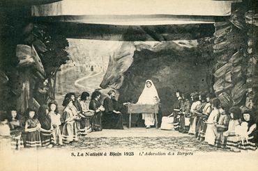 Iconographie - La Nativité à Blain 1923 -  L'adoration des bergers