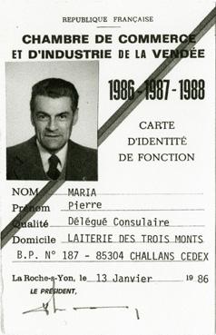 Iconographie - Carte d'identité de fonction, Chambre de Commerce et d'Industrie