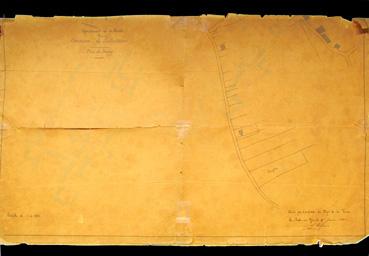 Iconographie - Extrait cadastral du bourg, emplacement de l?école des garçons