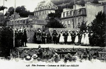 Iconographie - Fête bretonne - Costumes de Riec-sur-Belon