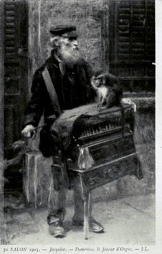 Iconographie - Salon 1905 - Jacquier Domenico, le joueur d'orgue