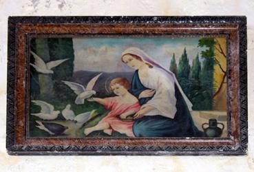 Iconographie - L'Enfant et les colombes, église templière