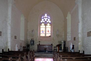 Iconographie - La nef de l'église templière
