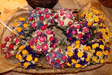 Iconographie - Vendée Fleurs - Fabrication d'objets à partir des fleurs.
