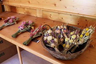 Iconographie - Vendée Fleurs - Production de fleurs séchées et fabrication d'objets à partir des fleurs.