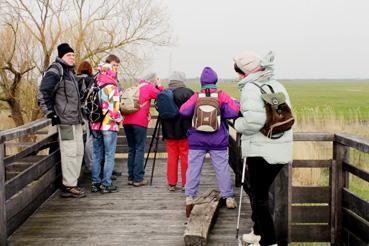 Iconographie - Visiteurs à la réserve naturelle des marais de la Vacherie