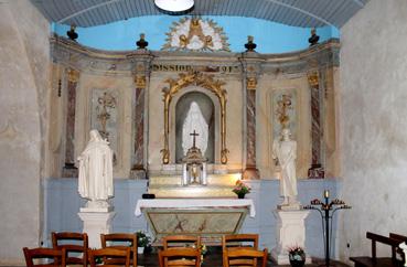 Iconographie - L'église romane - L'autel de la Vierge