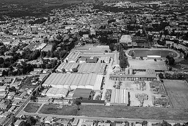 Iconographie - L'usine Huet, route de Soullans, vue du ciel