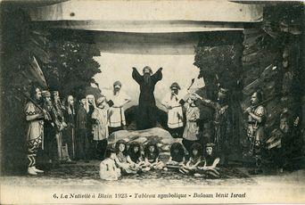 Iconographie - La Nativité à Blain 1923 -  Tableau symbolique - Balaam bénit Isaël