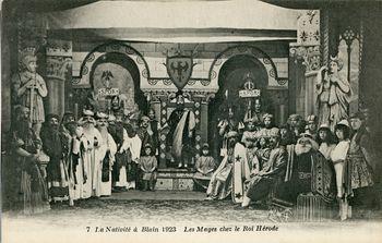Iconographie - La Nativité à Blain 1923 -  Les Mages chez le Roi Hérode