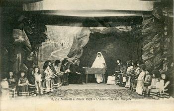 Iconographie - La Nativité à Blain 1923 -  L'adoration des bergers