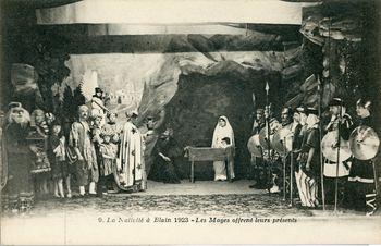 Iconographie - La Nativité à Blain 1923 -  Les Mages offrent leurs présents