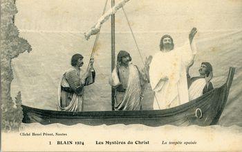 Iconographie - Les mystères du Christ - Blain 1924 - La tempête apaisée