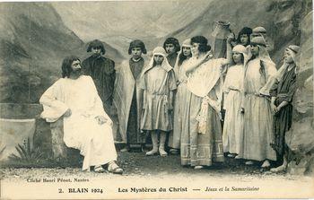 Iconographie - Les mystères du Christ - Blain 1924 - Jean et la Samaritaine
