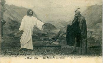 Iconographie - Les mystères du Christ - Blain 1924 - La tentation