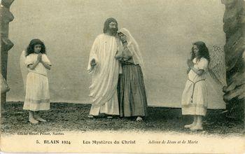 Iconographie - Les mystères du Christ - Blain 1924 - Adieux de Jésus et de Marie