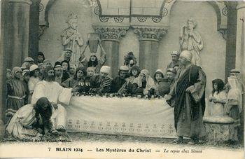 Iconographie - Les mystères du Christ - Blain 1924 - Le repas chez Simon