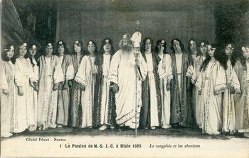 Iconographie - La passion de N.-S. J.-C. à Blain, 1925 - Le coryphée et les choristes
