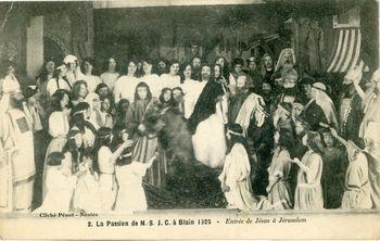 Iconographie - La passion de N.-S. J.-C. à Blain, 1925 - Entrée de Jésus à Jérusalem