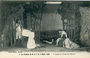 Iconographie - La passion de N.-S. J.-C. à Blain, 1925 - L'agonie au Jardin des Oliviers