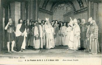 Iconographie - La passion de N.-S. J.-C. à Blain, 1925 - Jésus devant Caïphe