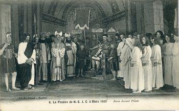 Iconographie - La passion de N.-S. J.-C. à Blain, 1925 - Jésus devant Pilate