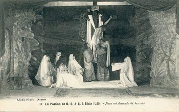 Iconographie - La passion de N.-S. J.-C. à Blain, 1925 - Jésus est descendu de la croix