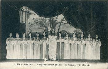 Iconographie - Les mystères glorieux du Christ, Blain 1926 - Le coryphée et les choristes