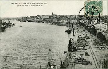 Iconographie - Vue de la rive droite du port, prise du pont transbordeur