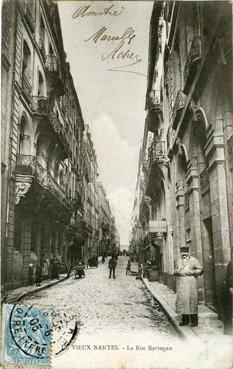 Iconographie - Le vieux Nantes - La rue Kervégan