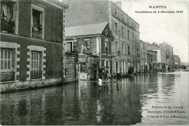 Iconographie - Inondations du 2 décembre 1910 - Filature de laine, Georges Pionneau