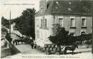 Iconographie - Maison de vins et spiritueux J.-B. Nicolon & J. Libeau, rue Charles Lecour