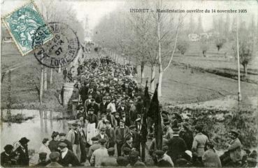 Iconographie - Manifestation ouvrière du 14 novembre 1905