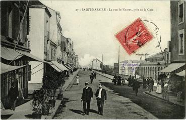 Iconographie - La rue de Nantes, près de la gare