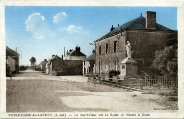 Iconographie - Le Sacré-Coeur sur la route de Nantes à Blain