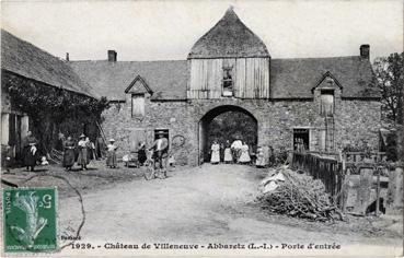 Iconographie - Château de Villeneuve - Porte d'entrée