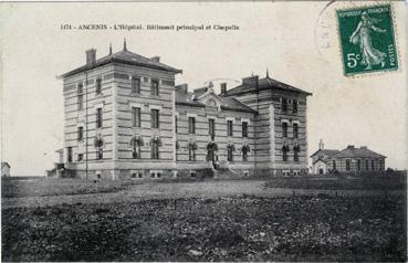 Iconographie - L'hôpital, bâtiment principal et chapelle