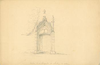 Iconographie - Porte de la Chapelle du Château de Blain