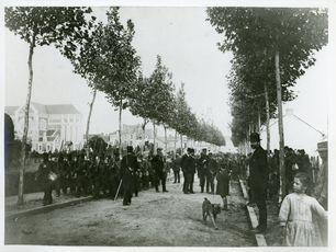 Iconographie - Défilé militaire avenue Sortais